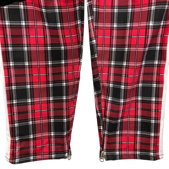 NEW Golden Denim The Union Rivoli Plaid Print Slim Jeans Ankle Zip Tartan 40X34 - Picture 8 of 16